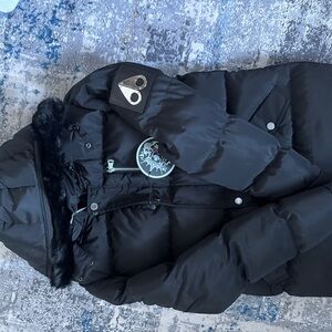 Moose Knuckles Black Puffer Jacket
